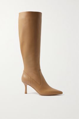 aeyde - Viv Leather Knee Boots - Neutrals