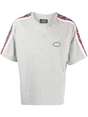 AFB logo-tape cotton T-Shirt - Grey