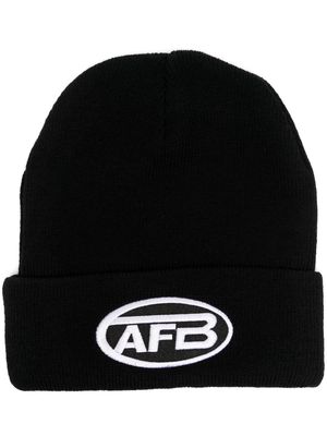 AFB Sports Logo-embroidered beanie - Black