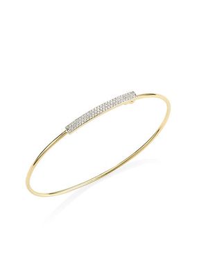 Affair 14K Yellow Gold & Diamond Wire Strap Bracelet