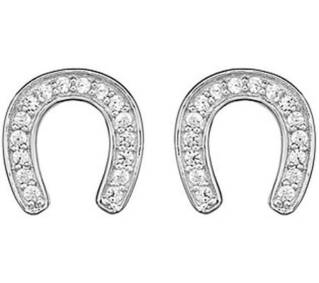 Affinity 0.20 cttw Diamond Horseshoe Earrin gs, 14K Gold