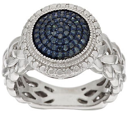 Affinity 0.25 cttw Blue Diamond Ring, Sterling