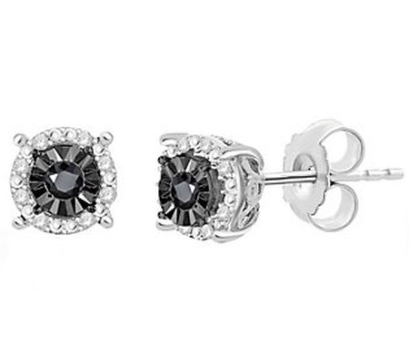 Affinity 0.25 cttw Round Diamond Stud Earrings, Sterling