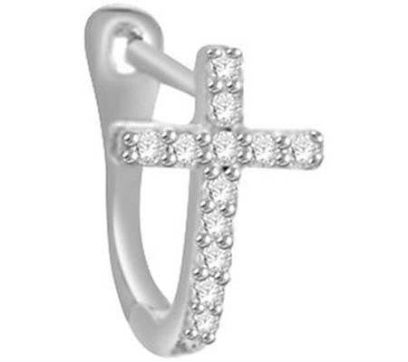 Affinity Accents Diamond Single Cross Ear ring, 14K Gold