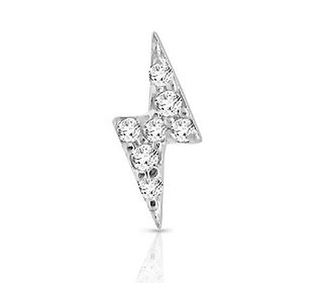 Affinity Accents Diamond Single Lightning Earri ng, 14K Gold