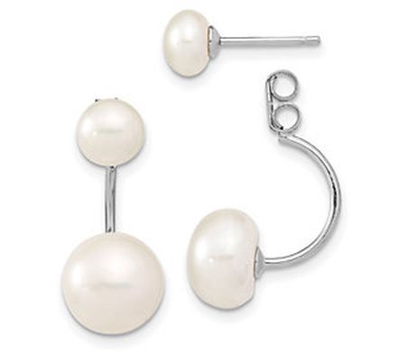 Affinity Cultured Pearl Earring Jackets, Sterli ng Silver