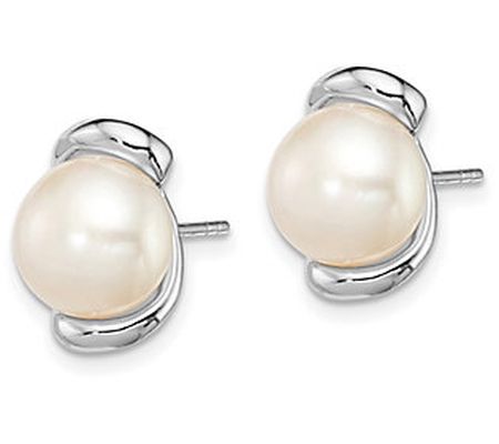 Affinity Cultured Pearl Stud Earrings, S terling Silver