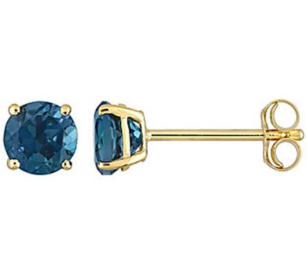 Affinity Gems 1.20 cttw Blue Topaz Stud Earring s, 14K Gold