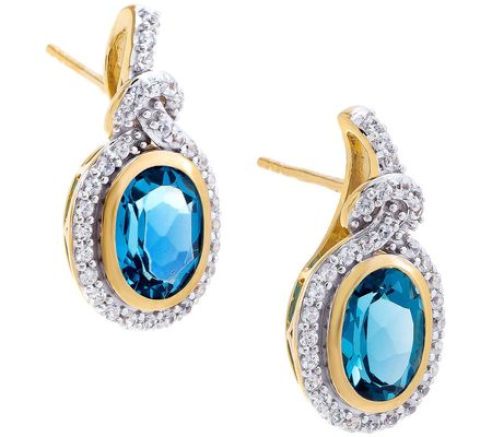 Affinity Gems 4.70 cttw Multi-Gemstone Earrings Sterling