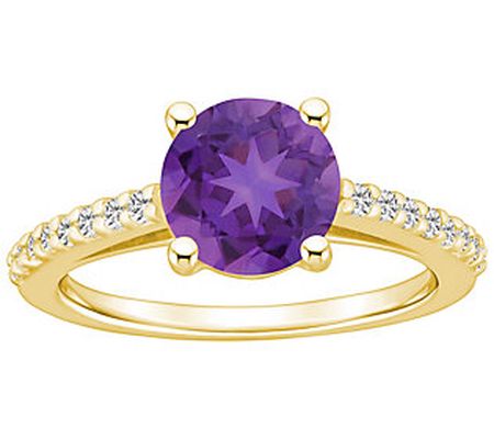 Affinity Gems Gemstone & 0.20 cttw Diamond Ring , 14K Gold
