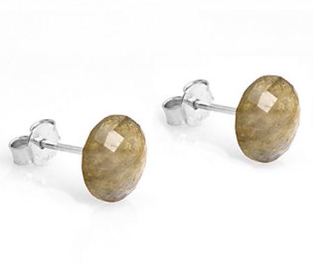 Affinity Gems Labradorite Stud Earrings, Sterli ng Silver