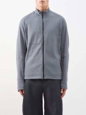 Affxwrks - Burst Cotton-blend Jersey Jacket - Mens - Grey