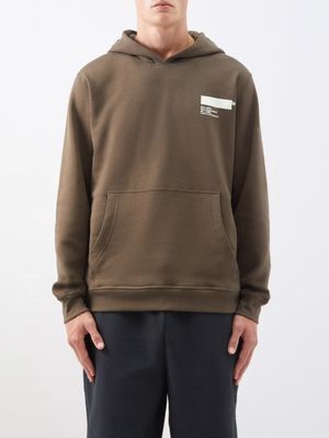 Affxwrks - Standardised Jersey Hooded Sweatshirt - Mens - Brown