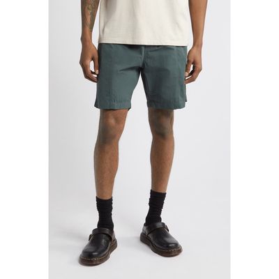 Afield Out Cascade Cargo Nylon Shorts in Teal