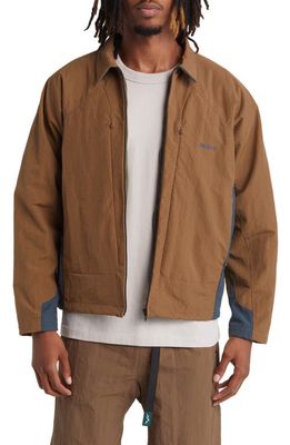 Afield Out Echo Jacket in Brown/Teal