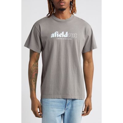 Afield Out Invigorate Cotton Graphic T-Shirt in Pepper 