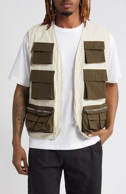 Afield Out Langley Multipocket Vest in Bone 