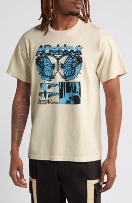 Afield Out Unknown Cotton Graphic T-Shirt in Bone 