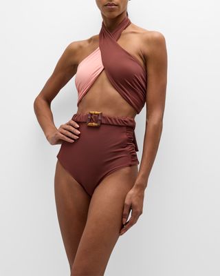 African Nomad Belted Bikini Bottoms