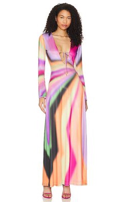 AFRM Clario Maxi Dress in Pink
