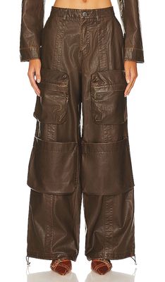 AFRM Collins Cargo Pants in Chocolate