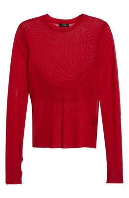 AFRM Colton Long Sleeve Knit Top in Jester Red