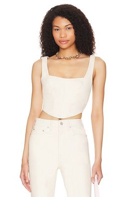 AFRM Remmie Bustier Top in Ivory
