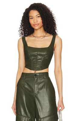 AFRM Remmie Bustier Top in Olive