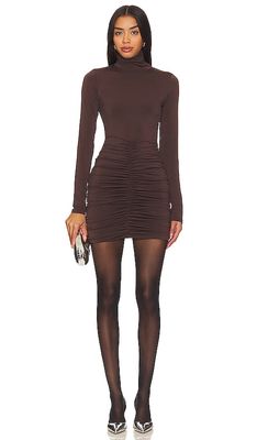 AFRM Signe Dress in Chocolate