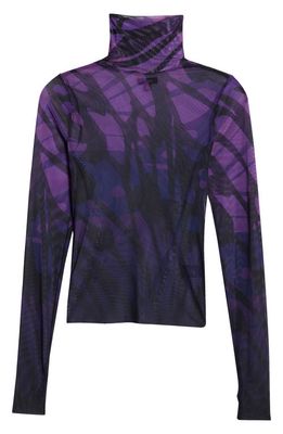 AFRM Zadie Long Sleeve Turtleneck Top in Butterfly Ombre