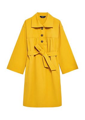 Afro Cotton Trench Dress