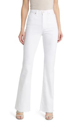 AG Alexxis Raw Hem High Waist Bootcut Jeans in Modern White