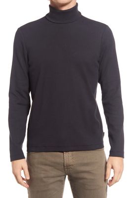 AG Canon Cotton Turtleneck Sweater in Deep Navy
