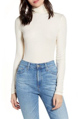 AG Chels Turtleneck Top in Ivory Dust