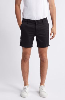 AG Cipher 7-Inch Chino Shorts in Pure Black