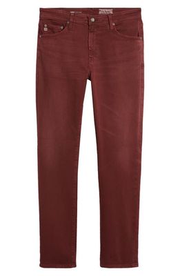 AG Everett Slim Straight Leg Jeans in 7 Years Sulfur Dark Plum