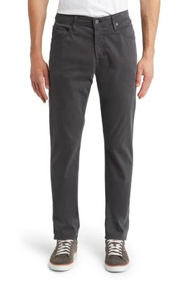 AG Everett Sueded Stretch Sateen Straight Fit Pants in Deep Mine