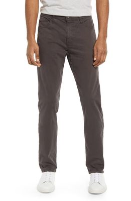 AG Everett Sueded Stretch Sateen Straight Fit Pants in Shadow Hawk