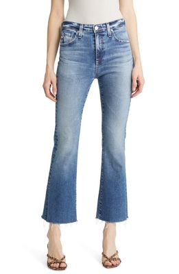 AG Farrah High Waist Crop Bootcut Jeans in 14 Years Blue Nova