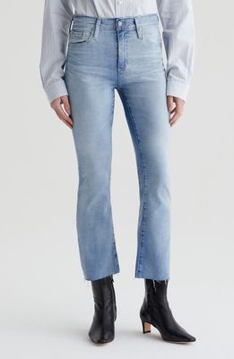 AG Farrah Raw Hem Crop Bootcut Jeans in 24 Years Looking Glass