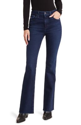 AG Farrah Raw Hem High Waist Bootcut Jeans in 3 Years Iconic