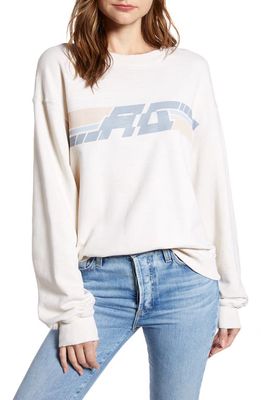 AG Fenno Graphic Sweatshirt in Ag Pixel Ivory/Pastel
