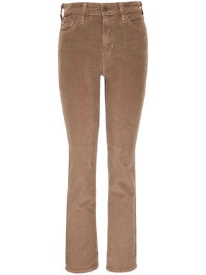 AG Jeans corduroy straight-leg trousers - Neutrals