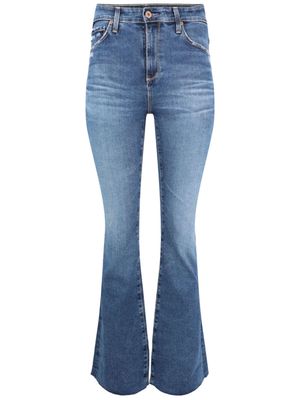 AG Jeans Farrah logo-patch bootcut jeans - Blue