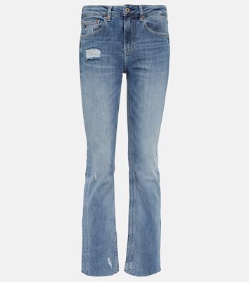 AG Jeans Girlfriend mid-rise straight jeans