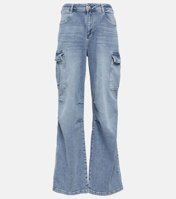 AG Jeans High-rise wide-leg cargo jeans