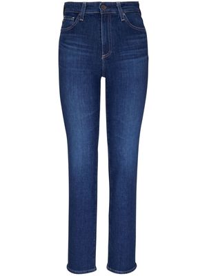AG Jeans high-waisted straight-leg jeans - Blue