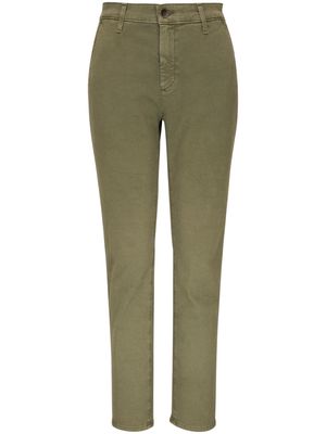 AG Jeans logo-patch skinny jeans - Green