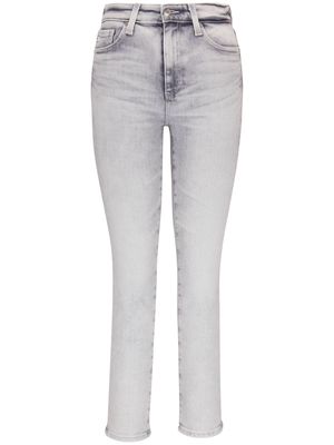 AG Jeans logo-patch skinny jeans - Grey