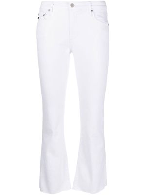 AG Jeans mid-rise cropped denim jeans - White
